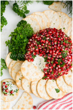 Load image into Gallery viewer, Split Pomegranate Cheese Ball (goat cheese, cream cheese, herbs .... Split Set 1 of 2 total)