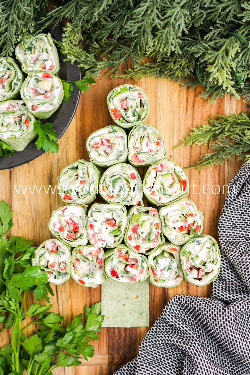Exclusive Christmas Pinwheel Sandwiches